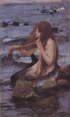 John William Waterhouse Sketch for A Mermaid